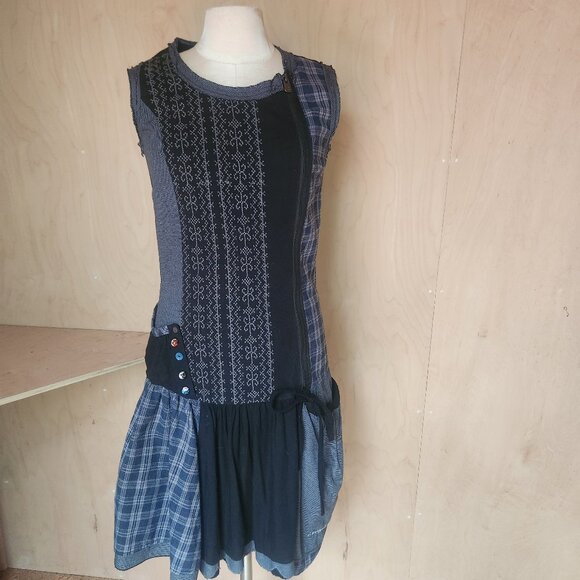 Designual "patchwork" dress - Picture 1 of 8